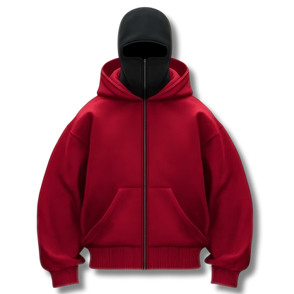 Ski Mask Zip Hoodie | Unisex